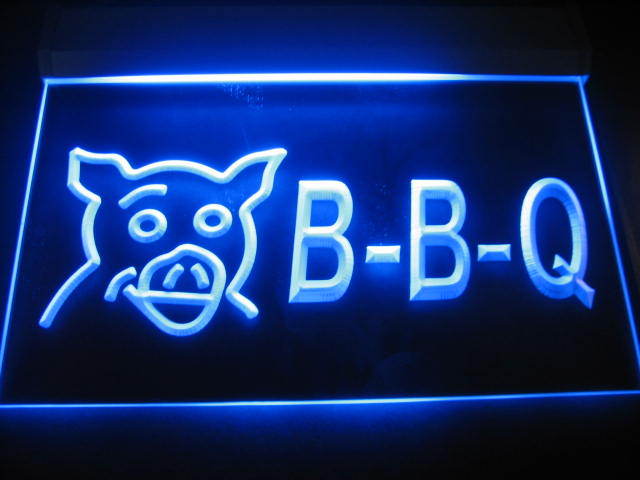 BBQ Pig LED Neon Sign